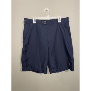 Johnnie O Swim Trunks Men's 2XL Light Blue Adjustable Waist Board Shorts Pockets